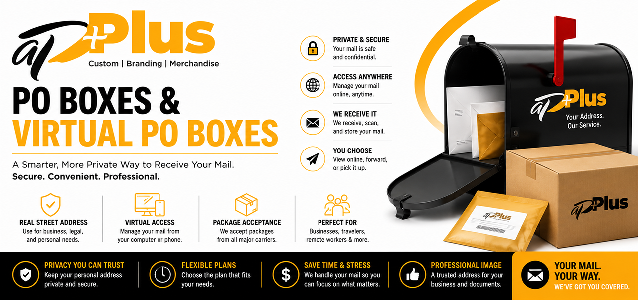 PO boxes and virtual PO boxes — a smarter, more private way to receive your mail